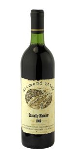 Diamond Creek Cabernet Sauvignon Gravelly Meadow 1980  (Stained)